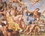 CARRACCI, Annibale Triumph of Bacchus and Ariadne (detail) dsg Sweden oil painting artist
